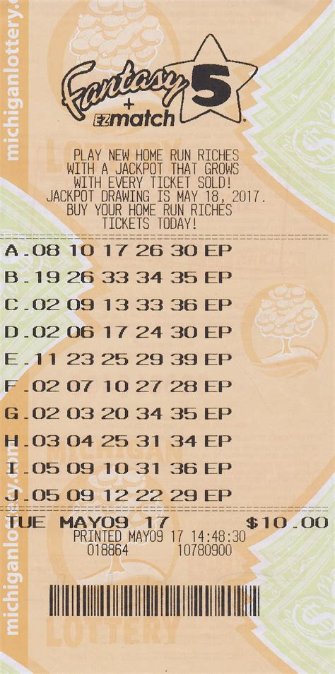 Please note that every effort has been made to ensure that the enclosed information is accurate; however, in the event of an error, the winning numbers and prize amounts in the official records of the Florida Lottery shall be controlling. . Fantasy 5 winning numbers for michigan
